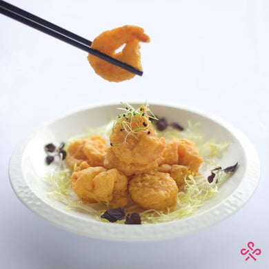 Deep-fried Prawns with Salted Egg Yolk 金粉虾球